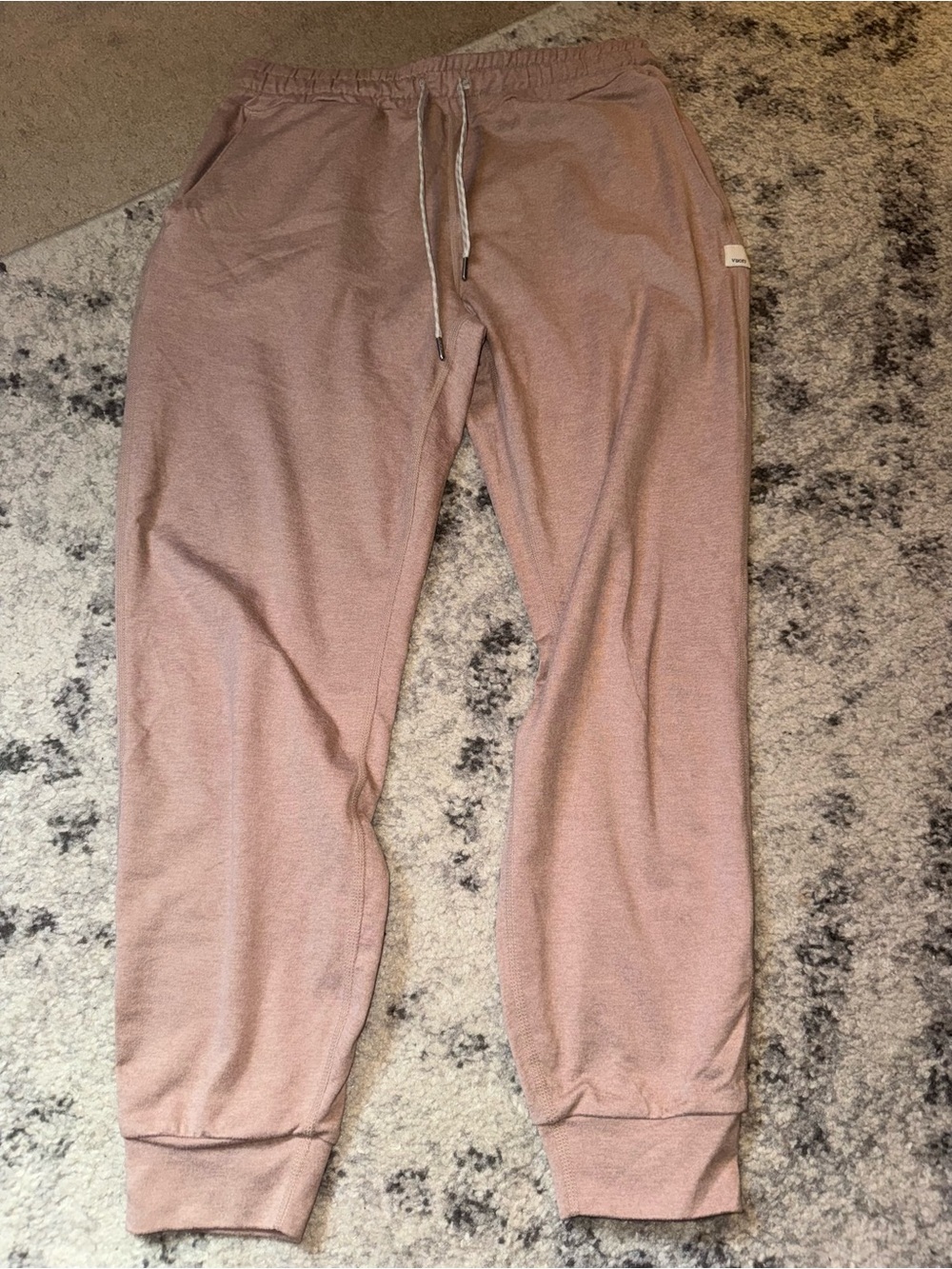 Vuori Light Mauve Jogger Sweatpants with Drawstring